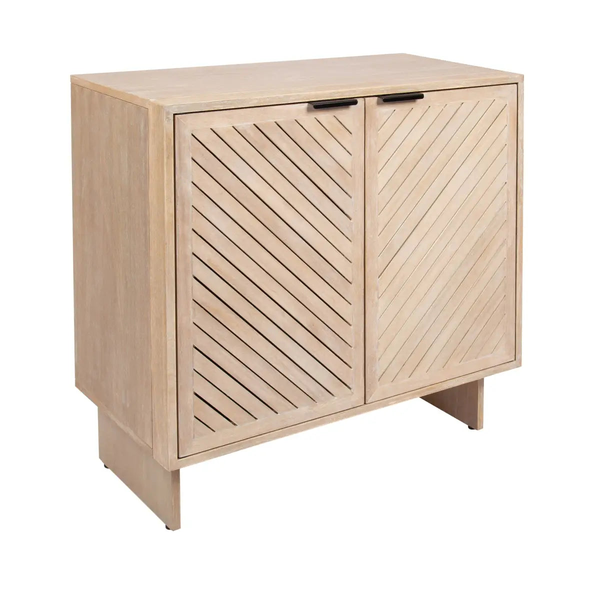 Mezzeta Wood Floor Storage Cabinet - Natural - kateandlaurel
