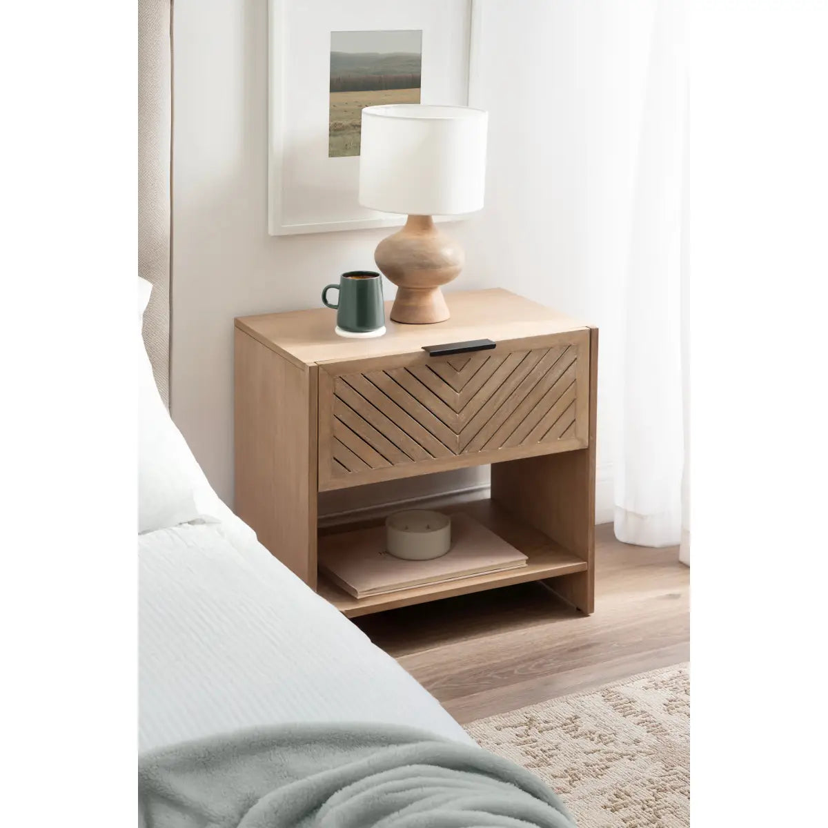 Mezzeta Wood Side Table - kateandlaurel