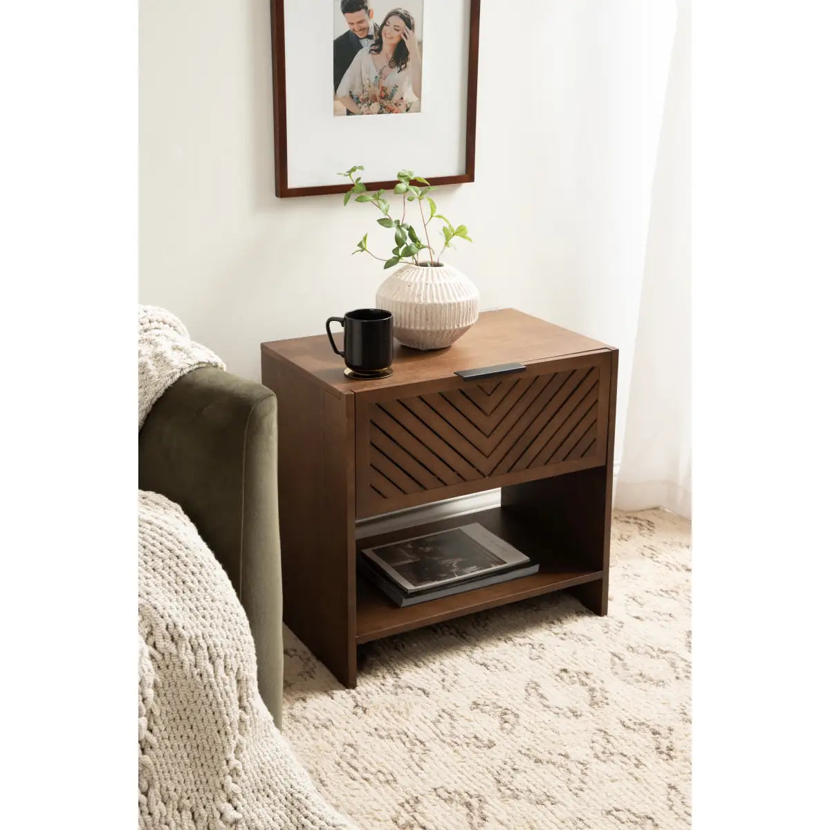 Mezzeta Wood Side Table - kateandlaurel