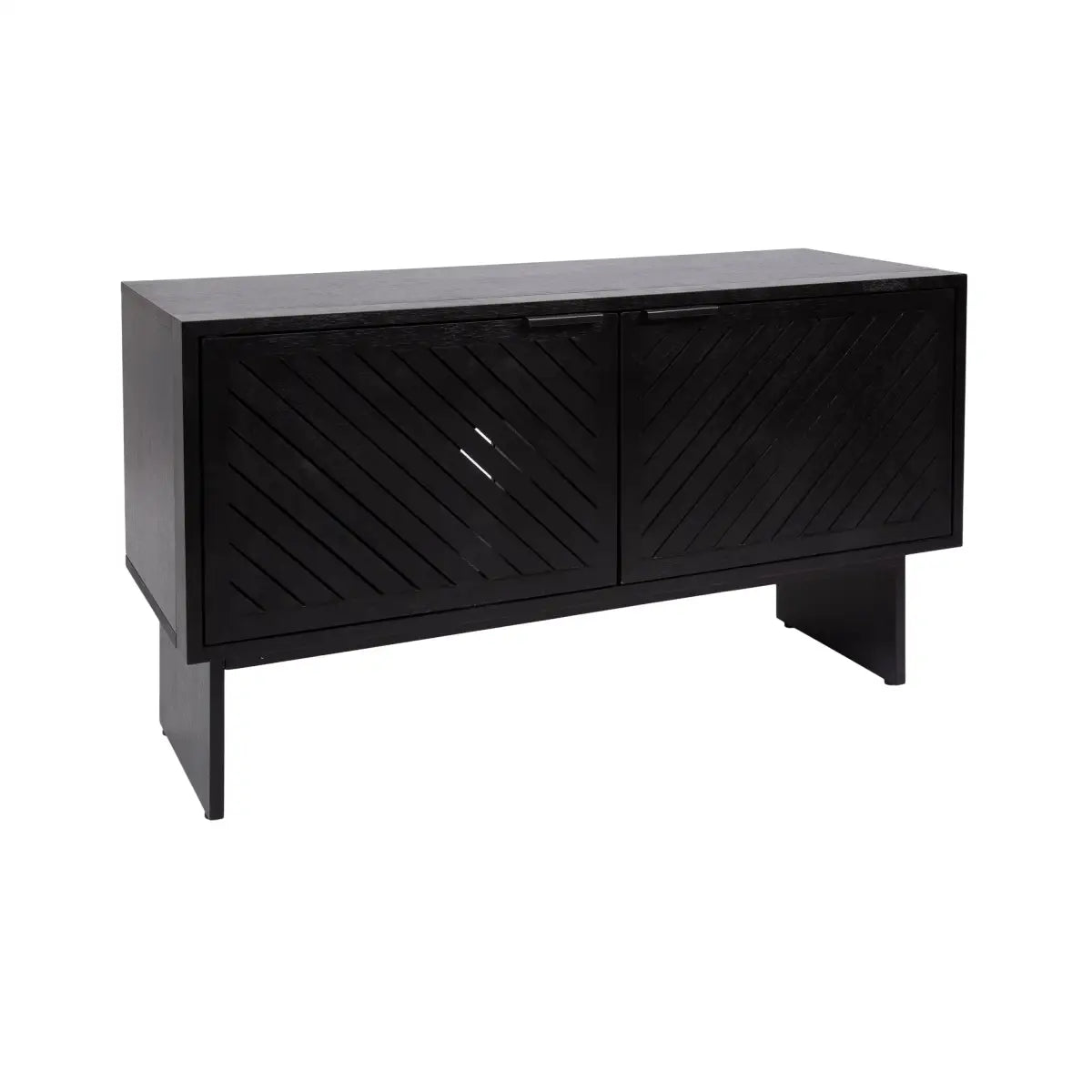 Mezzeta Wood TV Stand or Media Cabinet - Black - kateandlaurel