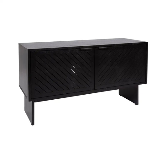 Mezzeta Wood TV Stand or Media Cabinet - Black - kateandlaurel