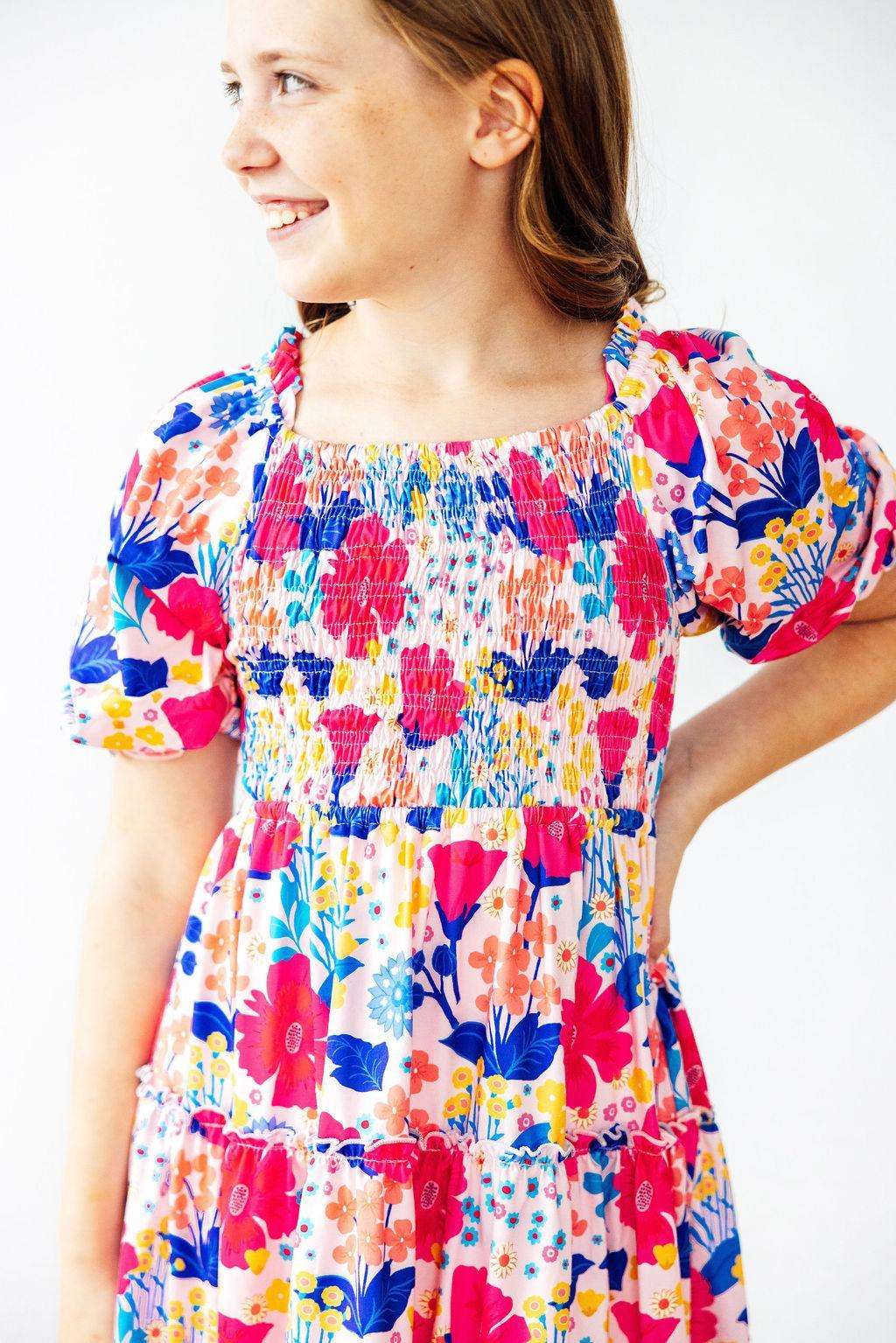 Sunshine Garden Smocked Ruffle Dress - Mila & Rose ®