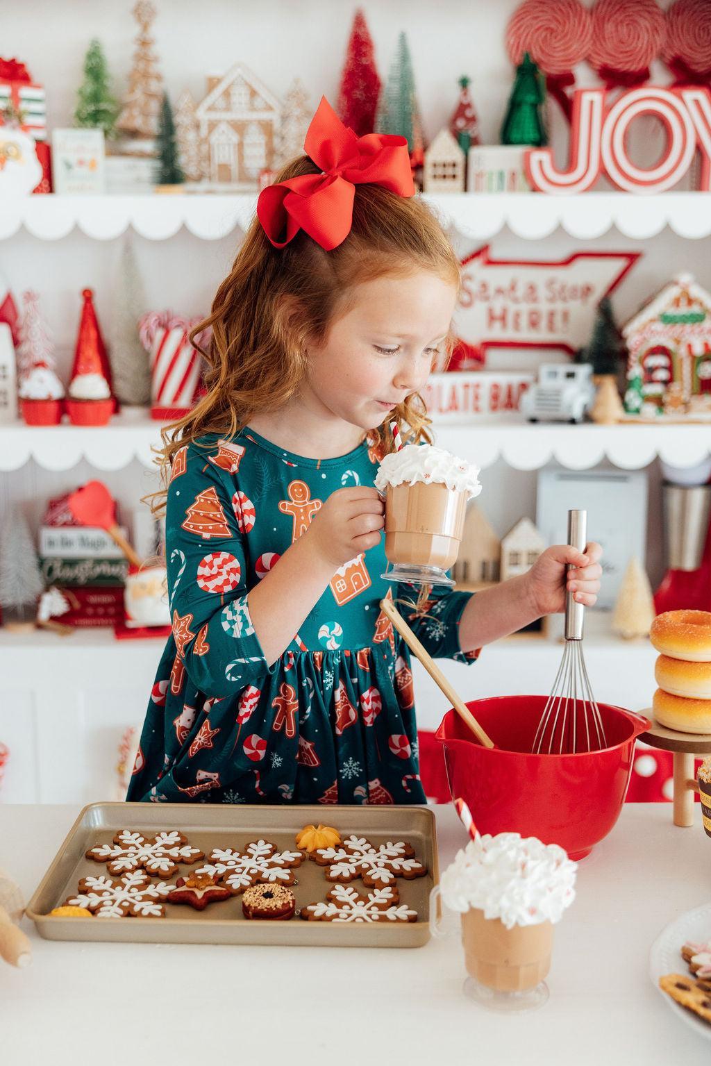 Gingerbread House Christmas Twirl Dress - Mila & Rose ®