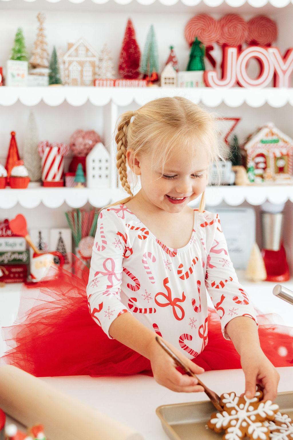 Candy Cane Lane 3/4 Tutu Leotard - Mila & Rose ®