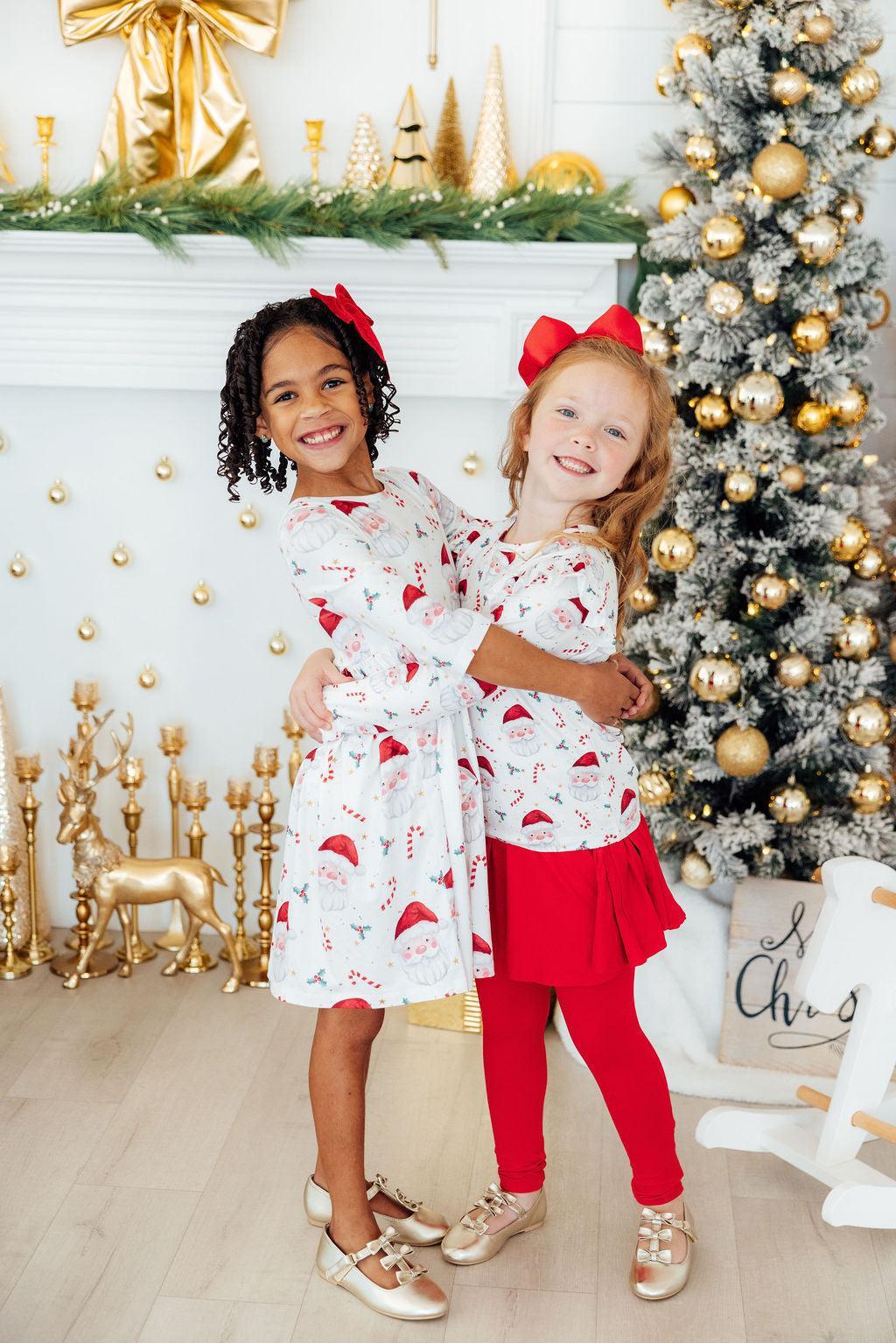 Mistletoe Magic L/S Ruffle Tee - Mila & Rose ®