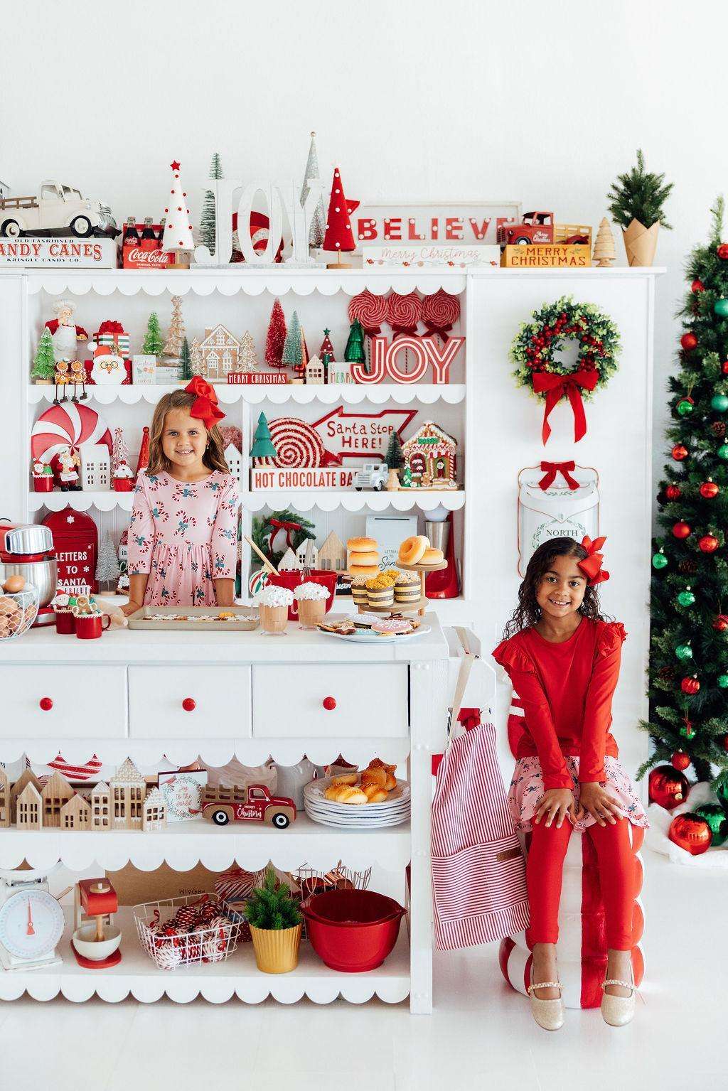 Candy Cane Cutie Christmas Twirl Dress - Mila & Rose ®