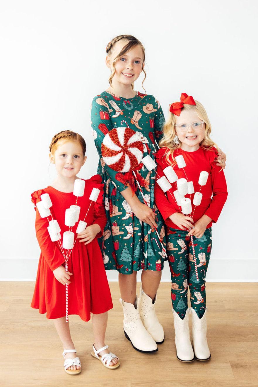 Western Wonderland L/S Pocket Twirl Dress - Mila & Rose ®