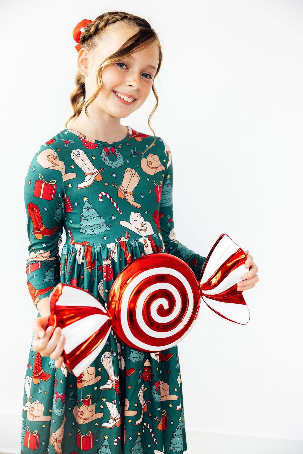 Western Wonderland L/S Pocket Twirl Dress - Mila & Rose ®