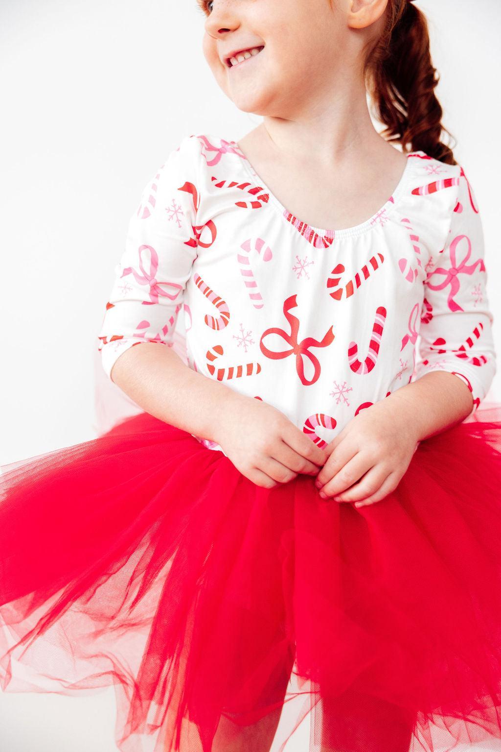 Candy Cane Lane 3/4 Tutu Leotard - Mila & Rose ®