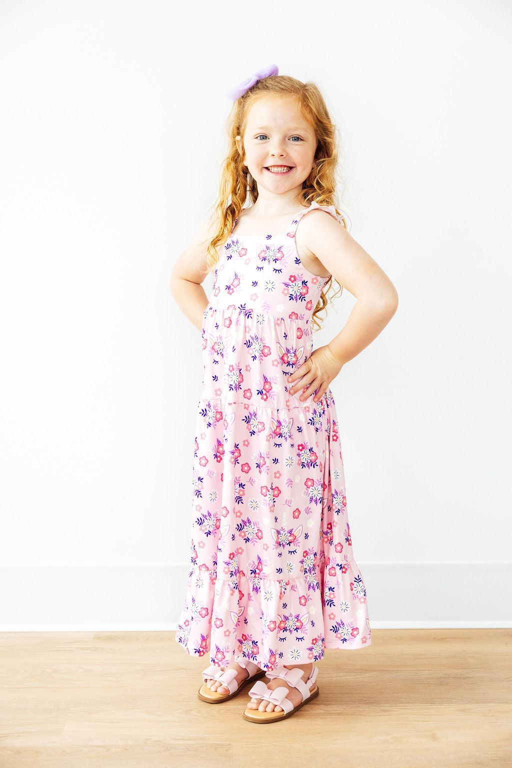 Retro Daydream Ruffle Maxi Dress - Mila & Rose ®