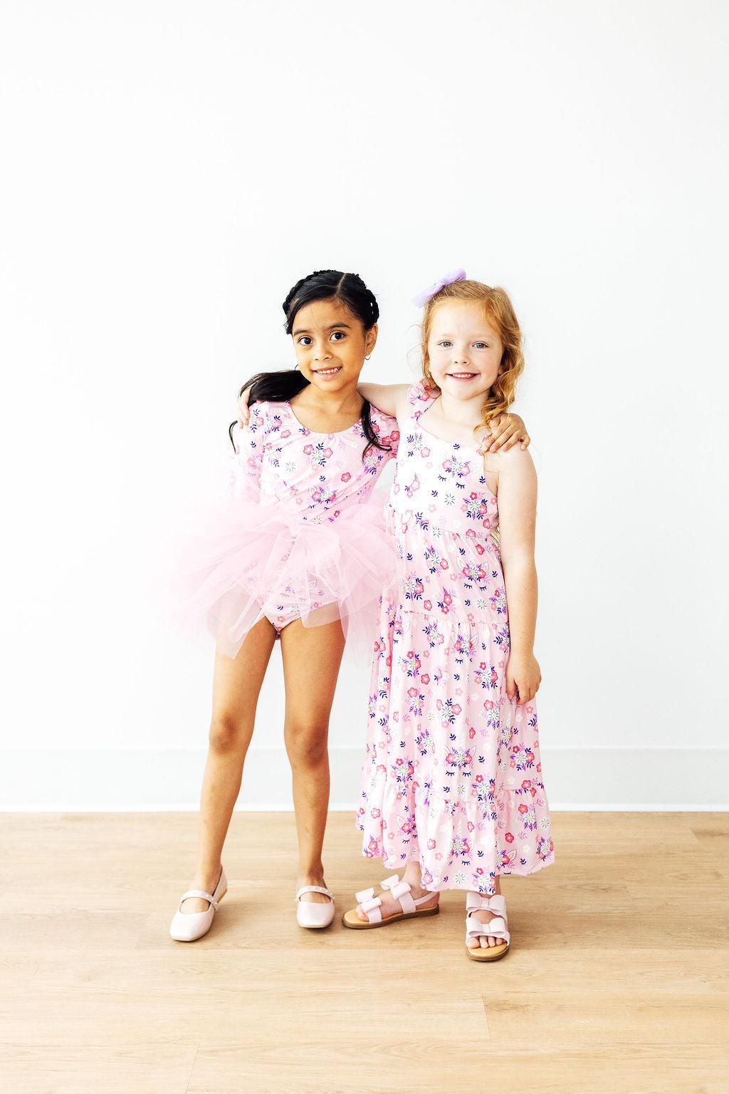 Retro Daydream 3/4 Sleeve Tutu Leotard - Mila & Rose ®
