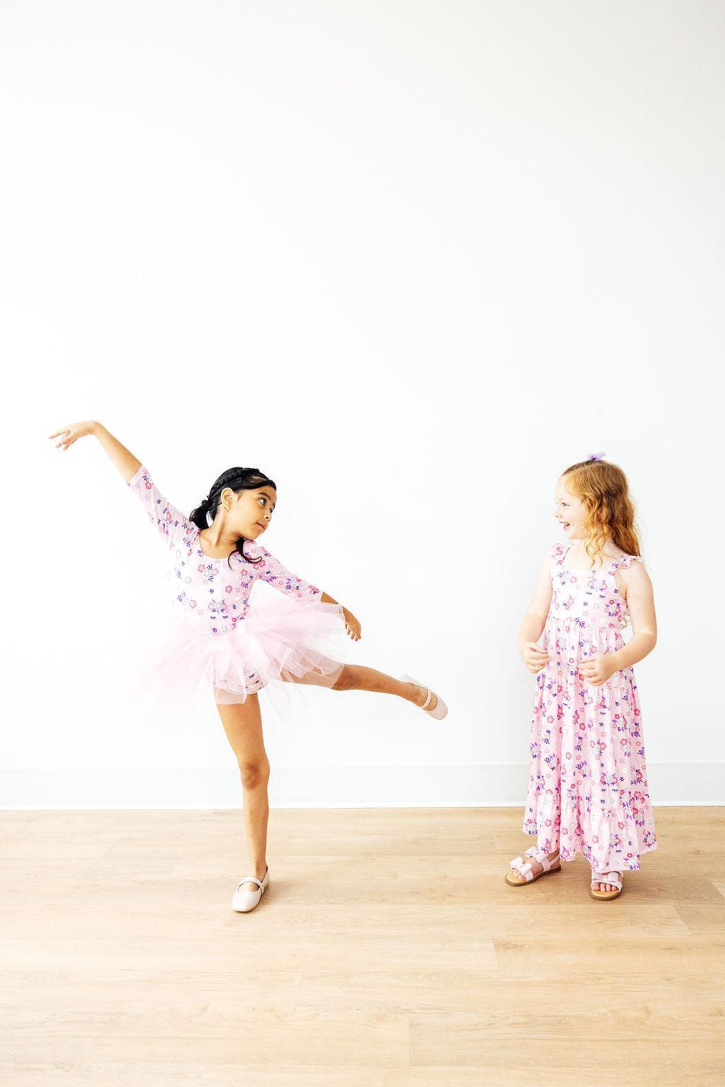 Retro Daydream 3/4 Sleeve Tutu Leotard - Mila & Rose ®