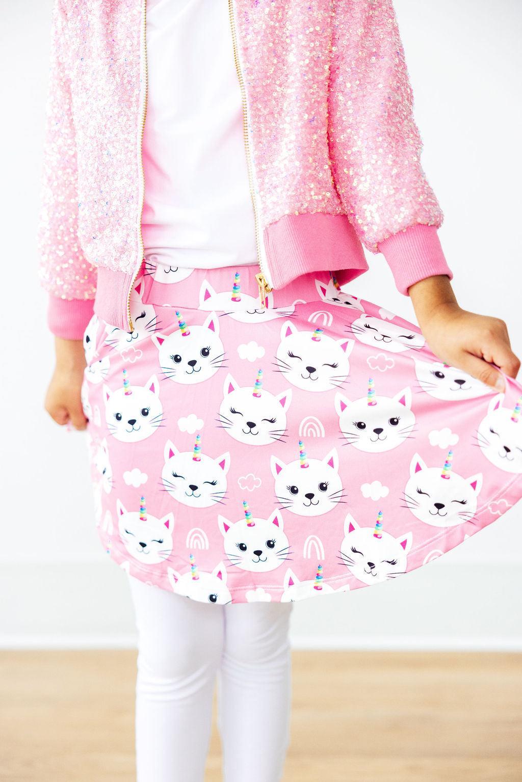 Unicorn Kitties Twirl Skirt with Leggings - Mila & Rose ®