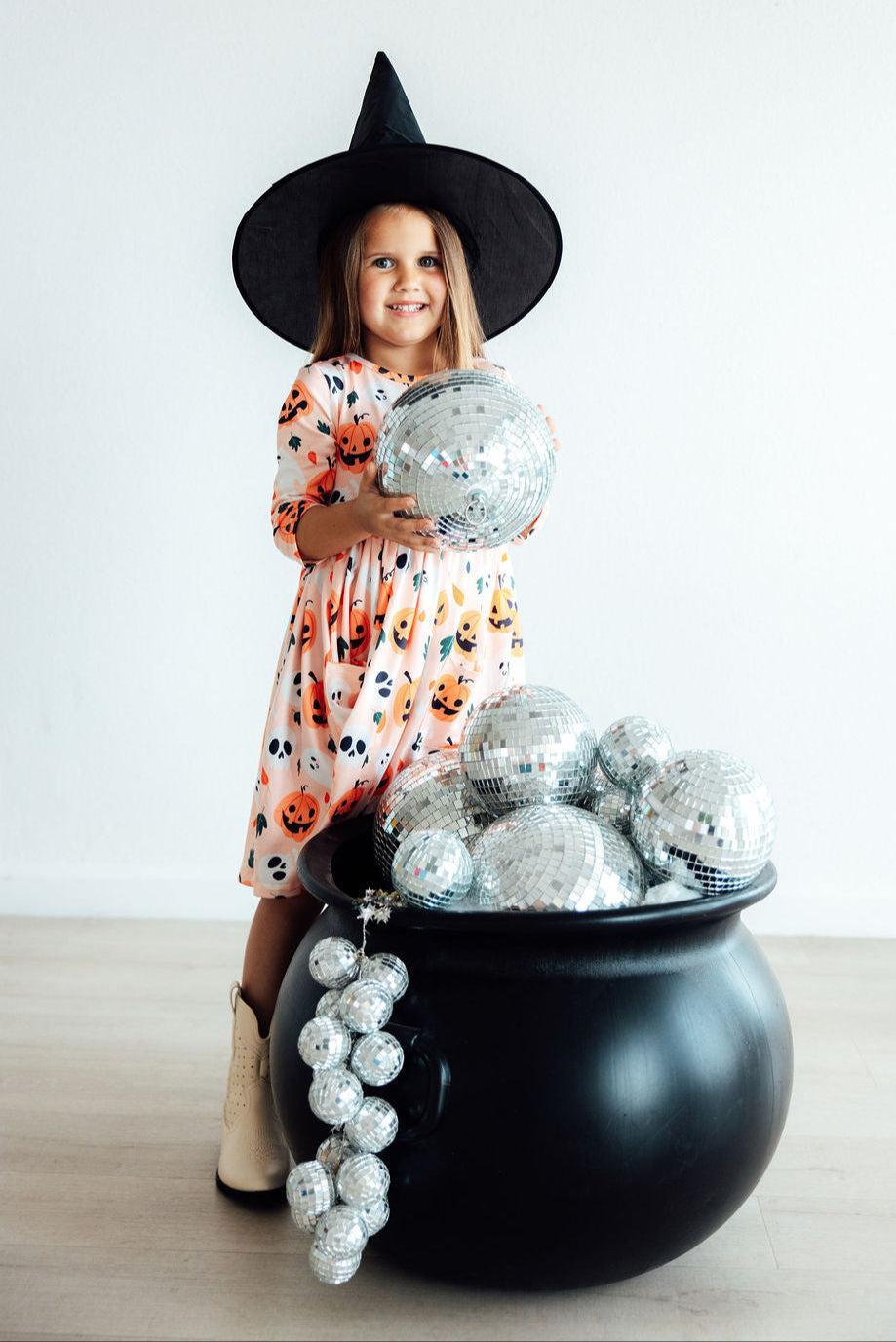 Halloween Pumpkin Twirl Dress - Mila & Rose ®