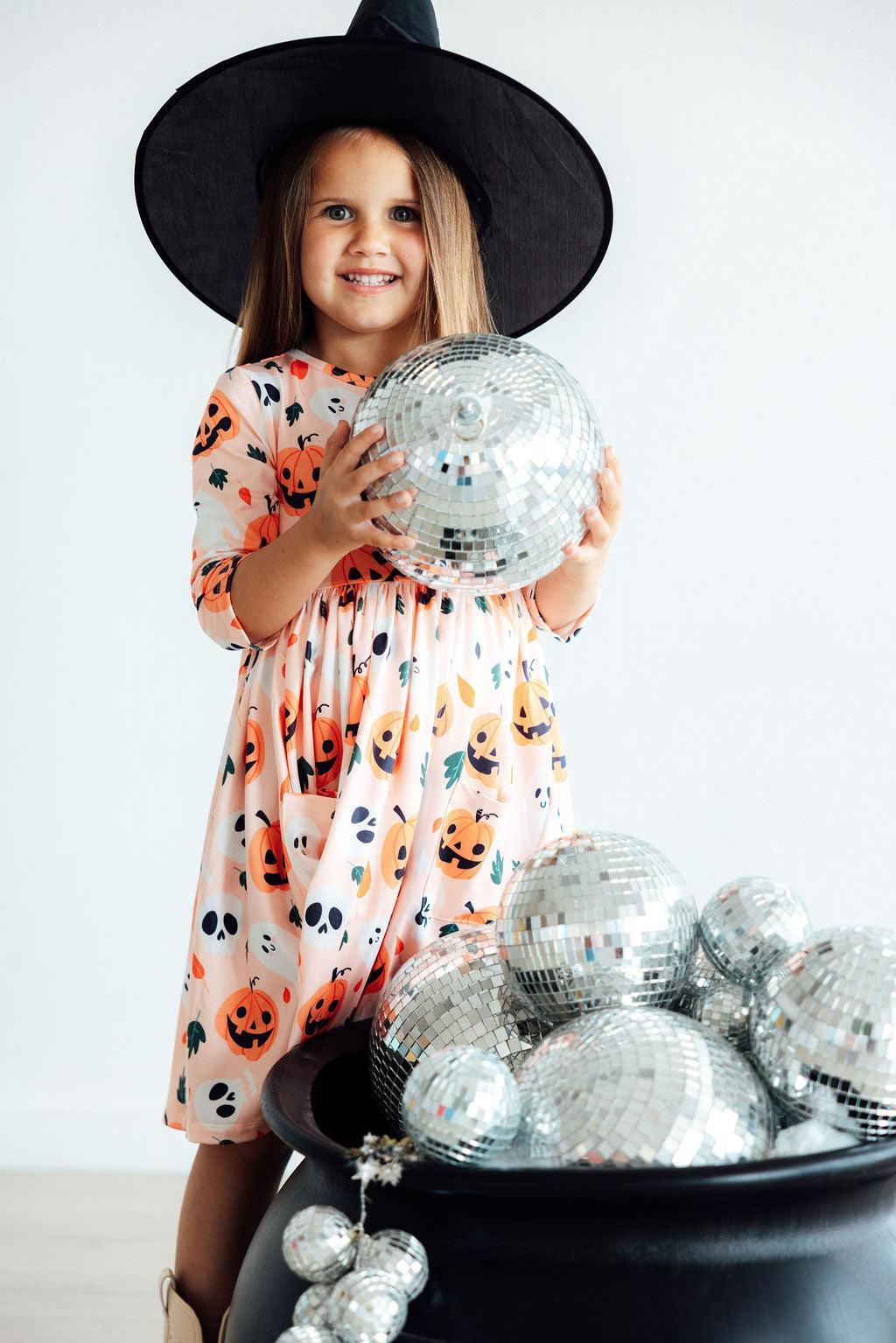 Halloween Pumpkin Twirl Dress - Mila & Rose ®