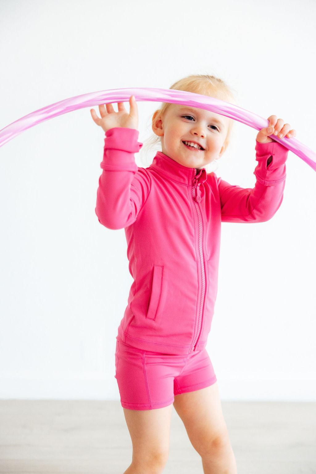 Fuchsia Flash Pink Activewear Shorts - Mila & Rose ®