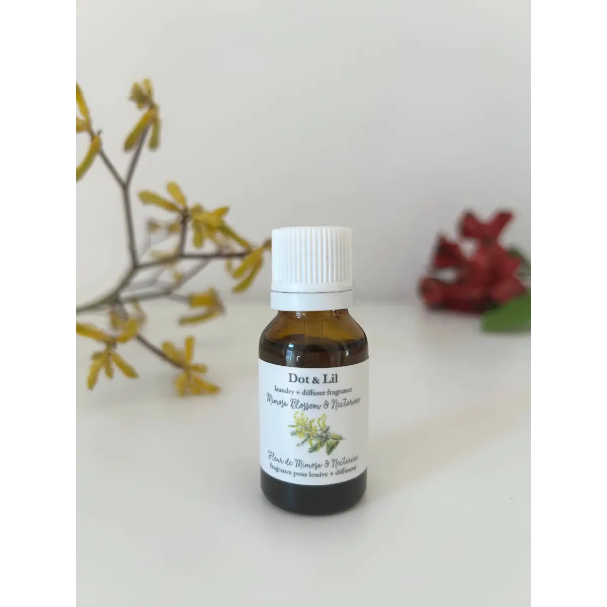 Mimosa Blossom & Nectarine laundry + diffuser fragrance oil - Dot & Lil