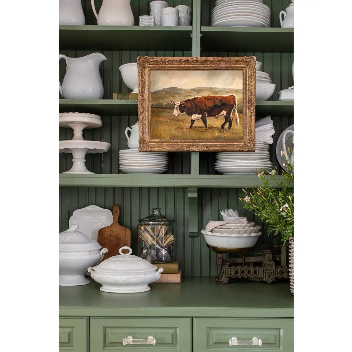 Art Print - Minchinhampton Cow Painting - 5x7 - Miss Mustard Seed