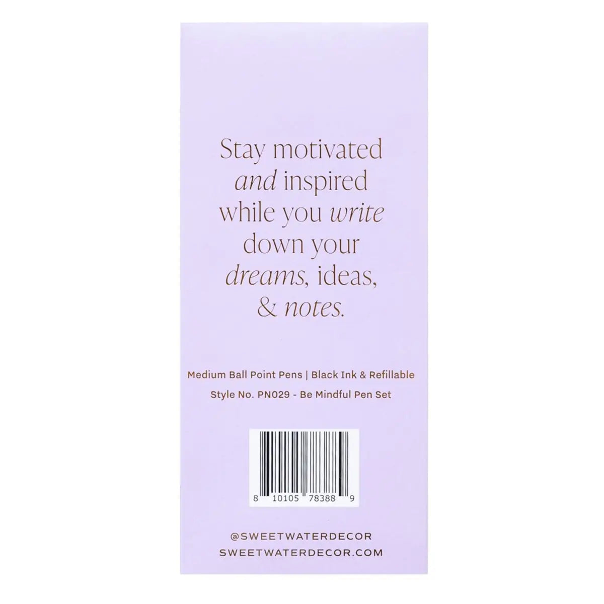 Be Mindful Pen Set - Sweet Water Decor