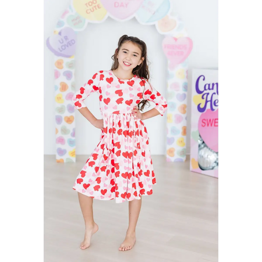 Pocket Twirl Dress - Be Mine - Hearts for Valentine’s Day - Mila & Rose ®