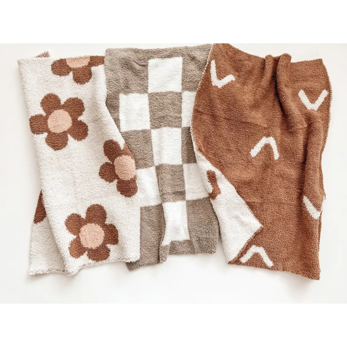 Mini Blanket - Daisy Caramel/Pink - Harp Angel Boutique
