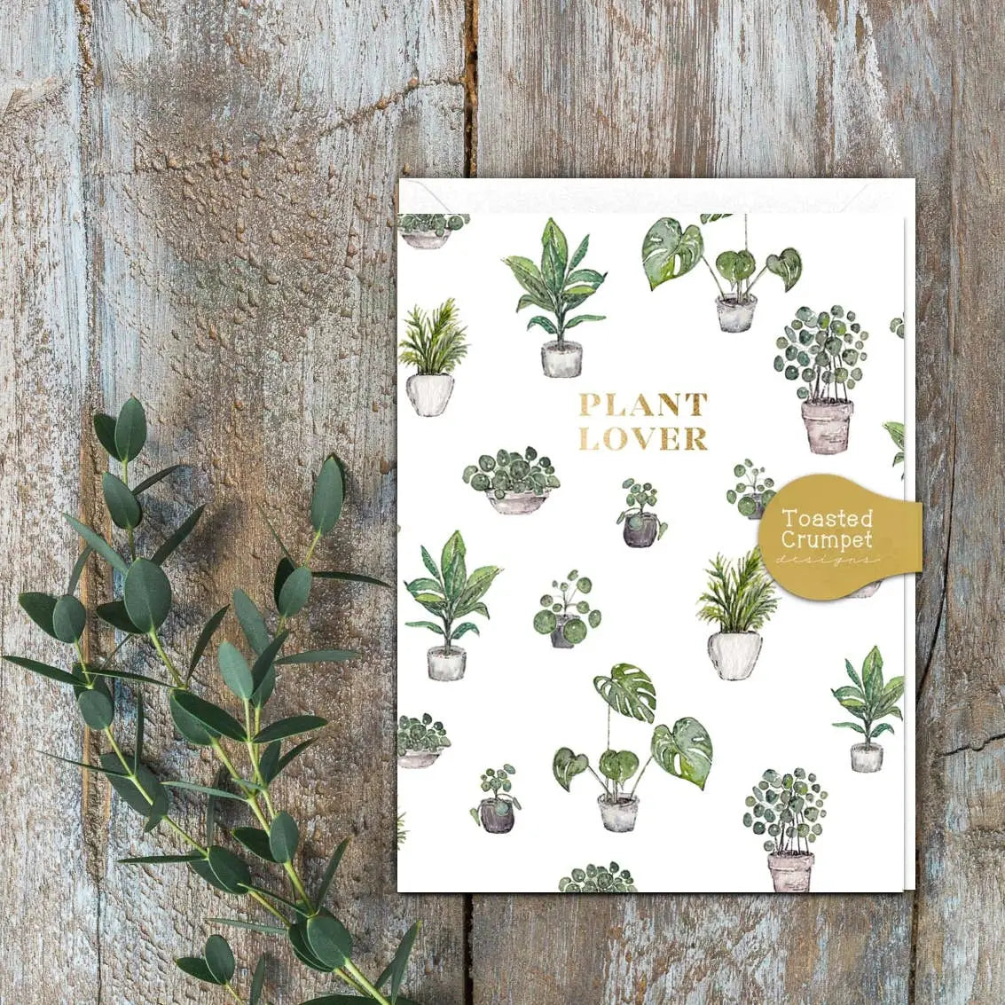 Mini Greeting Card - Plant Lover - Toasted Crumpet (US Duties Paid)