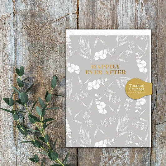 Mini Greeting Card - Wedding - Happily Ever After - Eucalyptus - Toasted Crumpet (US Duties Paid)