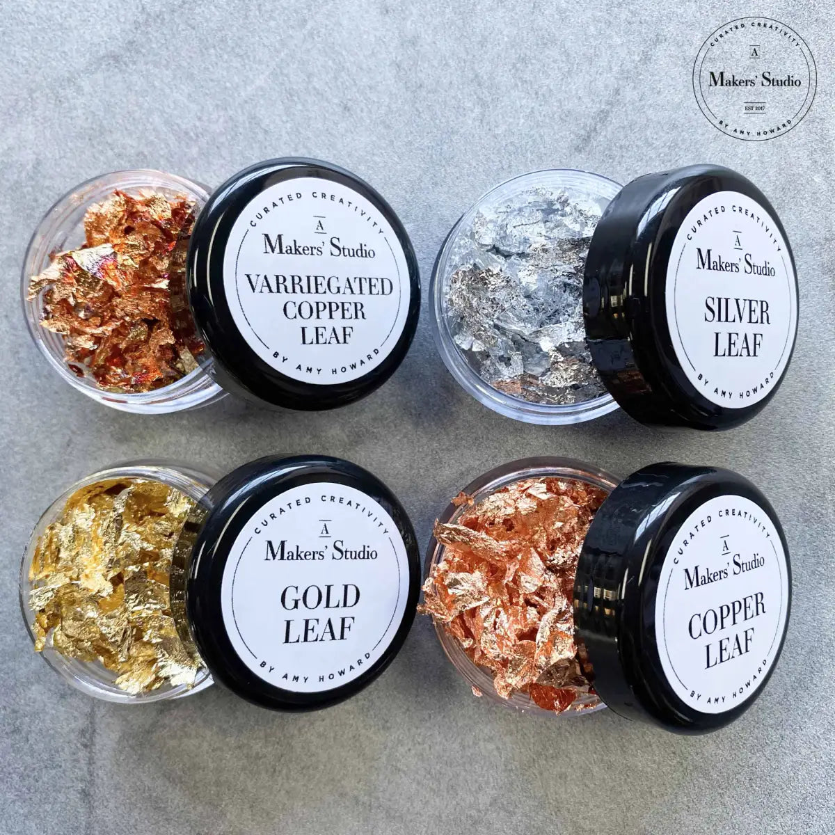 Mini Metallic Leaf Bundle - Set of 4 - Amy Howard At Home