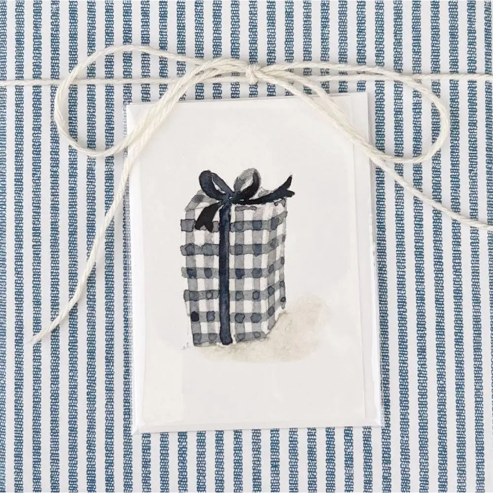 Mini Notecard - Gingham Gift - emily lex studio