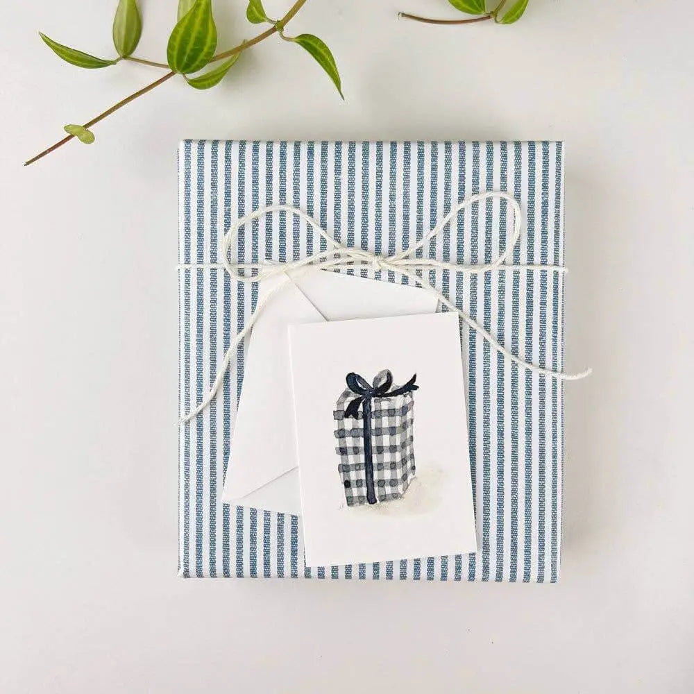 Mini Notecard - Gingham Gift - emily lex studio