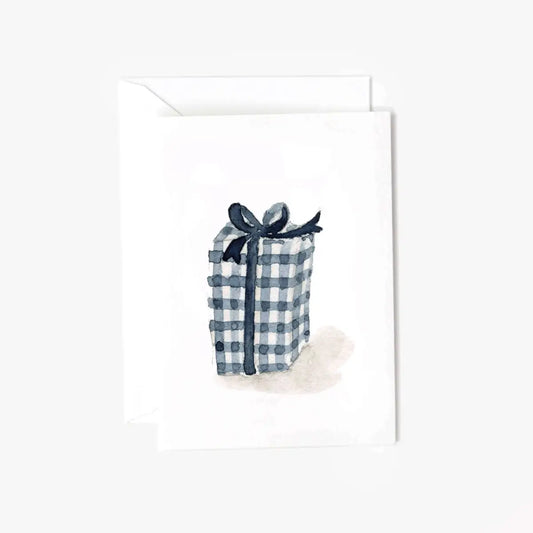 Mini Notecard - Gingham Gift - emily lex studio