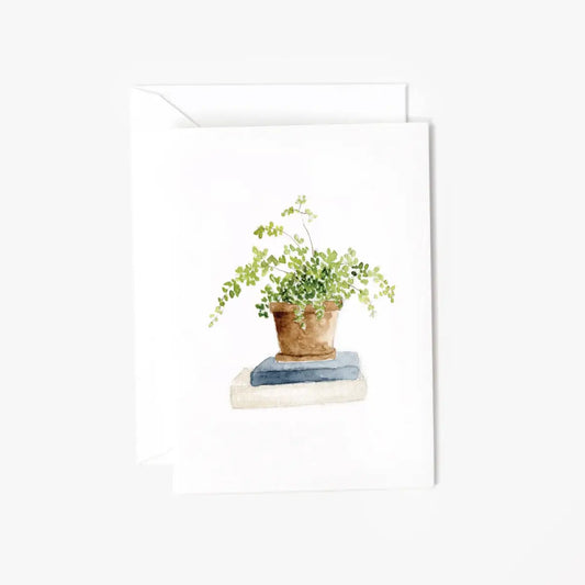 Mini Notecard - Maidenhair Fern - emily lex studio