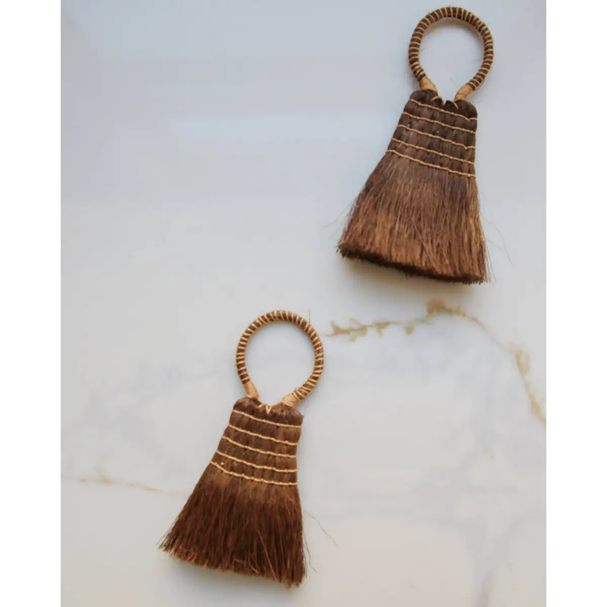 Mini Palm Fiber Brush with Handle - Fodory