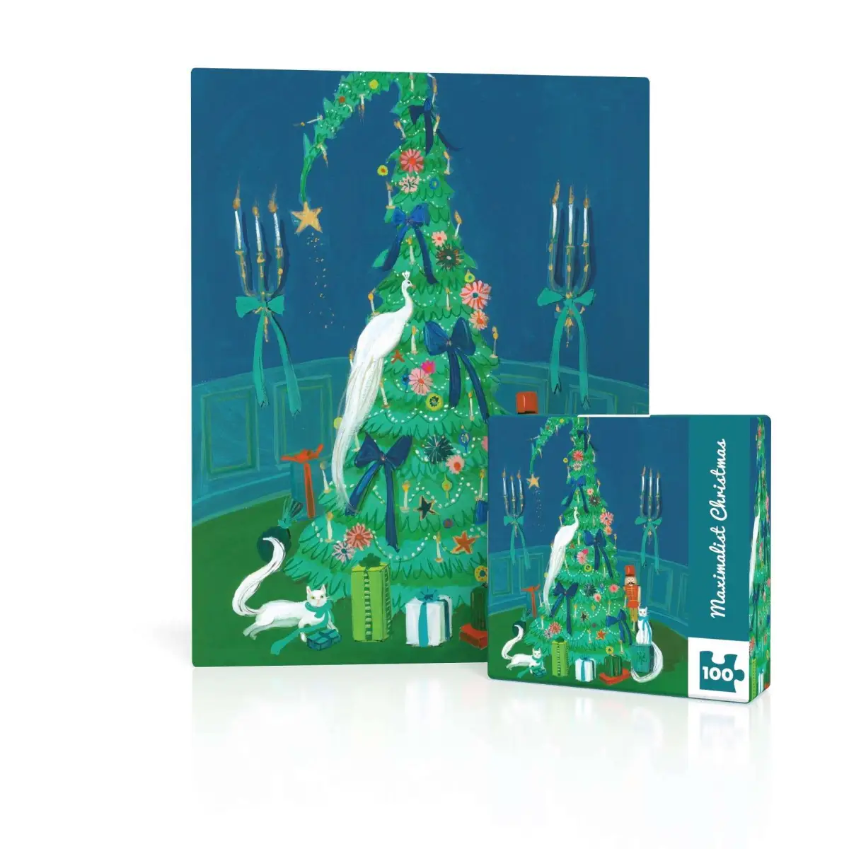 Mini Puzzle - Maximalist Christmas - 100 Piece - Janet Hill - New York Puzzle Company