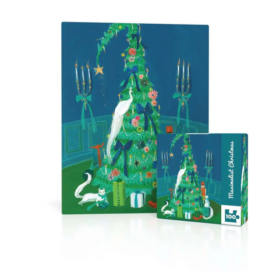 Mini Puzzle - Maximalist Christmas - 100 Piece - Janet Hill - New York Puzzle Company