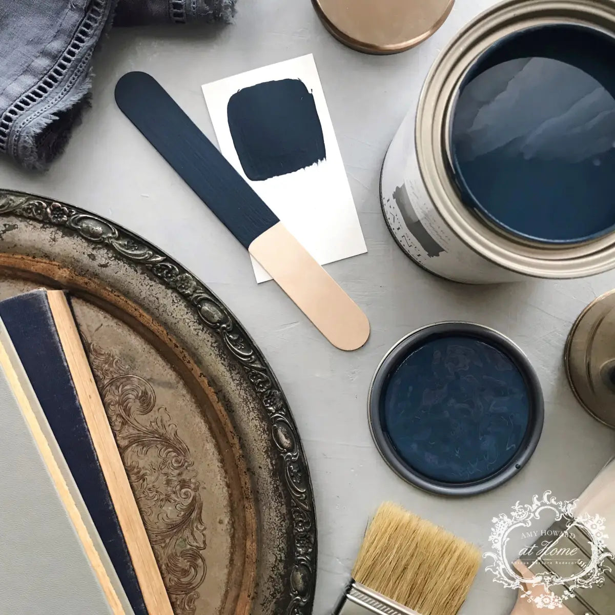 Miracle Paint - Button Down Blue 4oz Sample - Amy Howard At Home