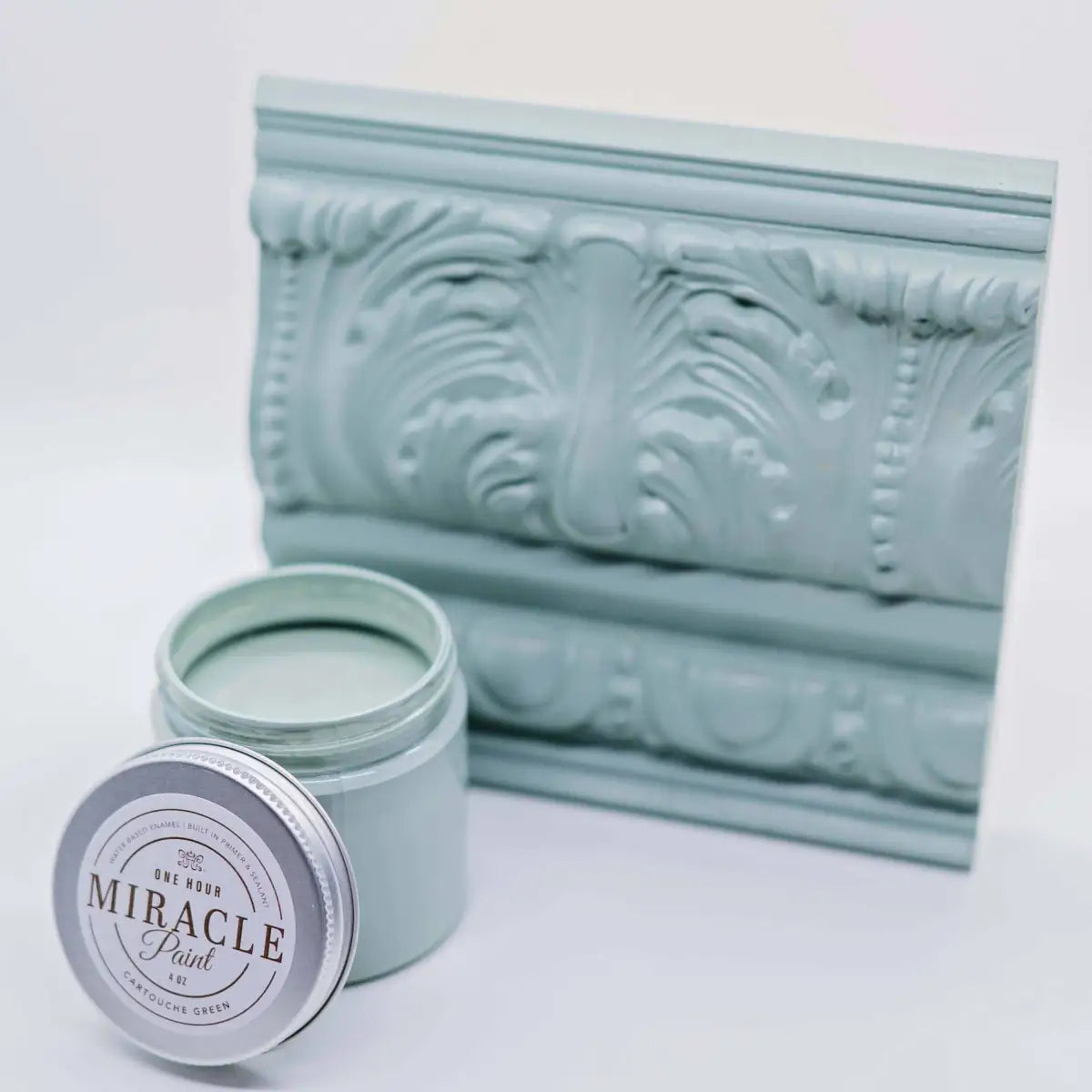 Miracle Paint - Cartouche Green 4oz Sample - Amy Howard At Home