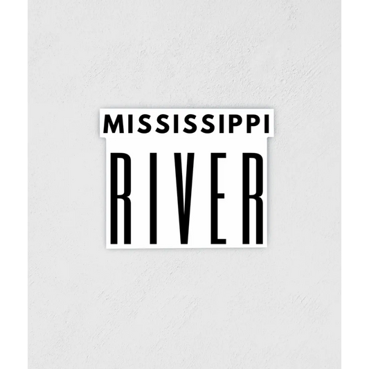 Mississippi River Waterproof Sticker - Little Rocks Design