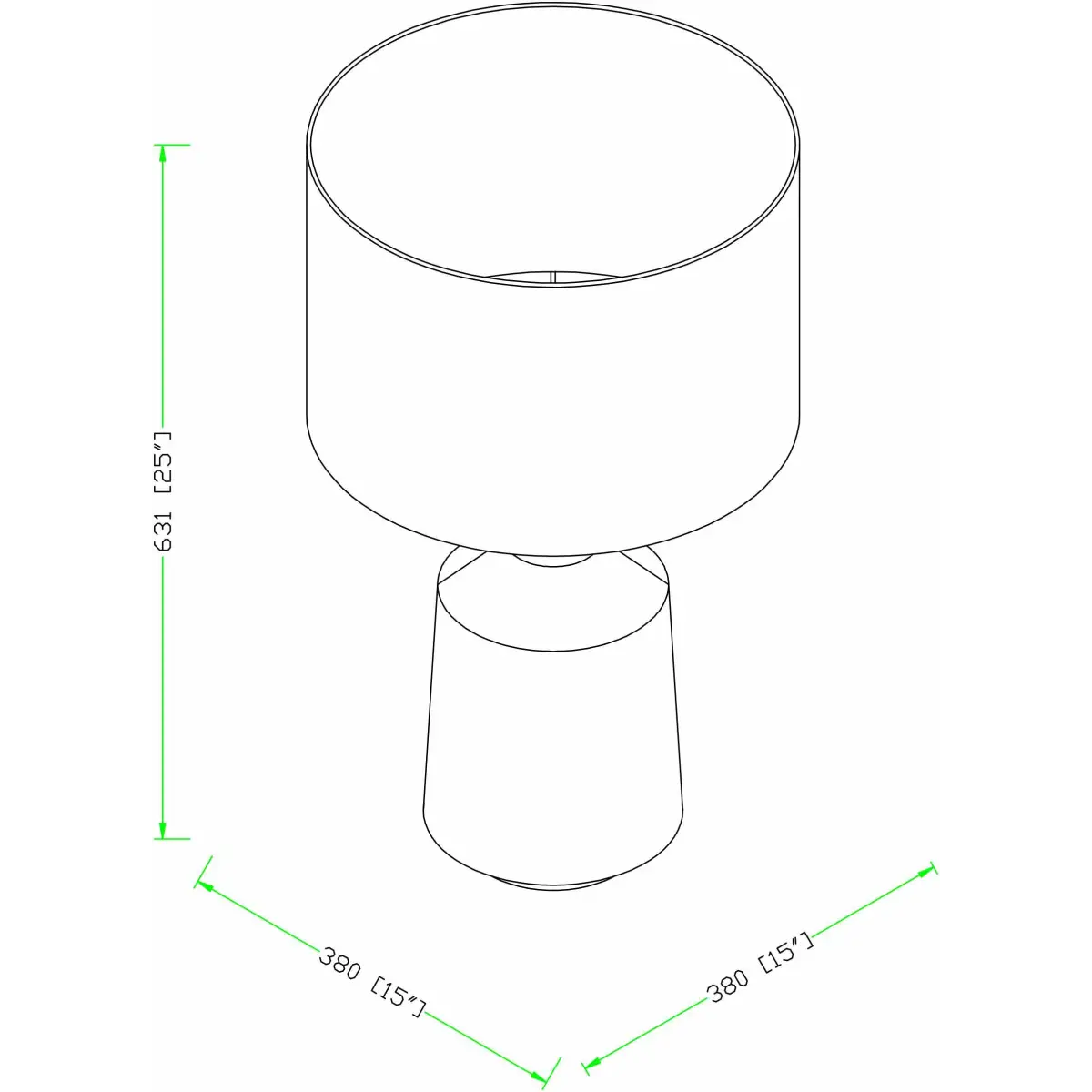 Modern Beige Resin Table Lamp - 25’’H x 15’’W x 15’’D - Boutique Rugs