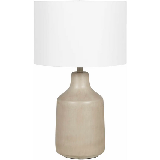 Modern Beige Resin Table Lamp - 25’’H x 15’’W x 15’’D - Boutique Rugs