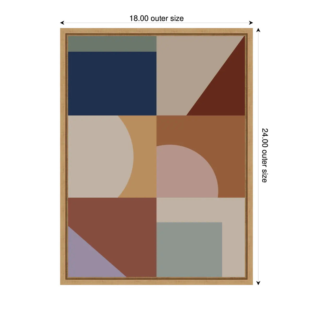 Modern Bohemian Pattern 1 - Framed Canvas Wall Art Print - kateandlaurel