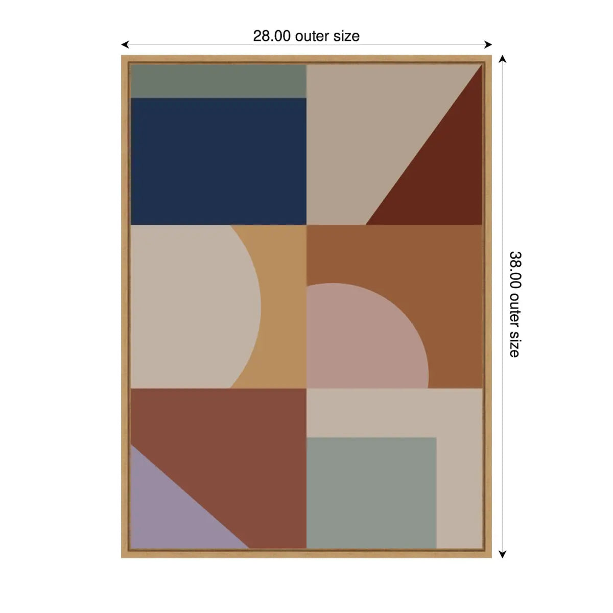 Modern Bohemian Pattern 1 - Framed Canvas Wall Art Print - kateandlaurel