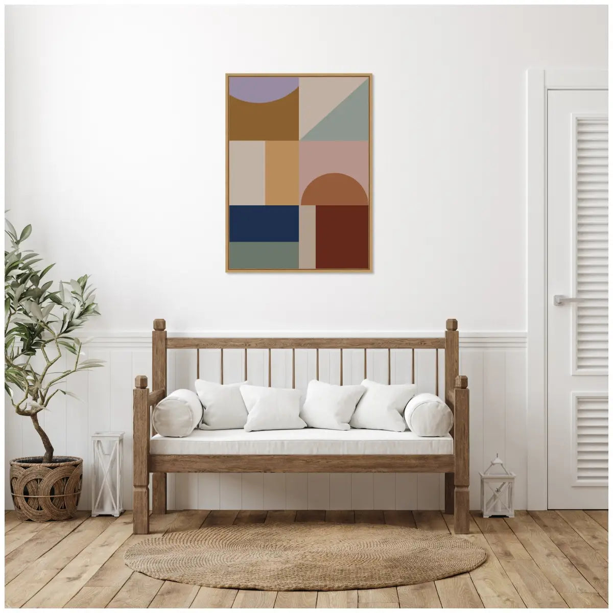 Modern Bohemian Pattern 2 - Framed Canvas Wall Art Print - kateandlaurel