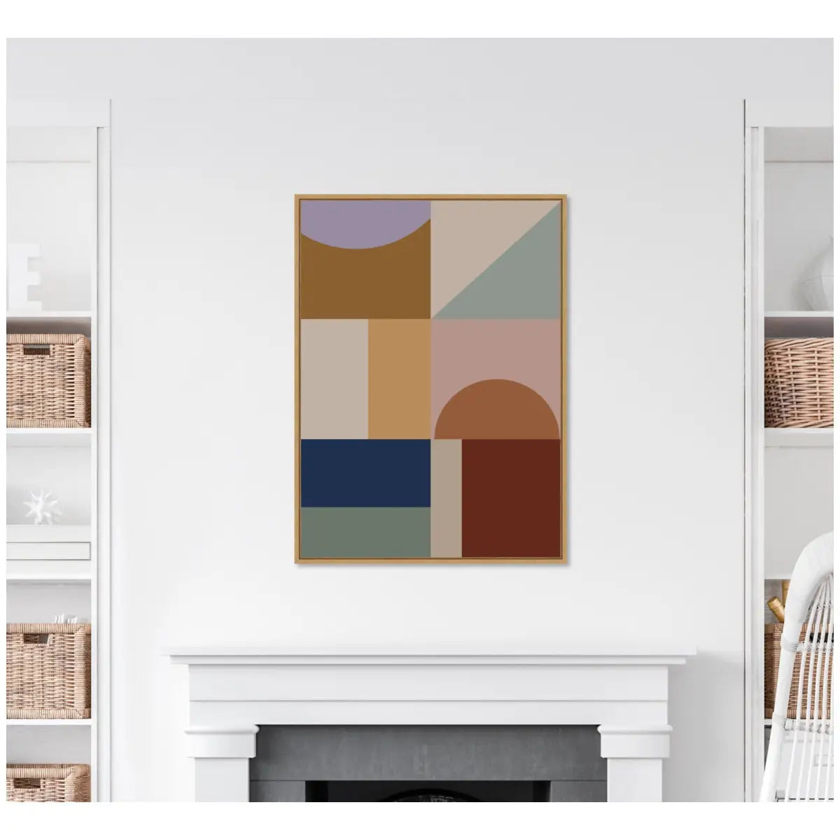 Modern Bohemian Pattern 2 - Framed Canvas Wall Art Print - kateandlaurel