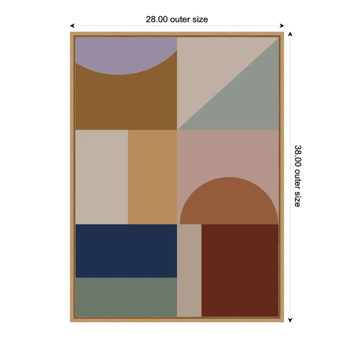 Modern Bohemian Pattern 2 - Framed Canvas Wall Art Print - kateandlaurel