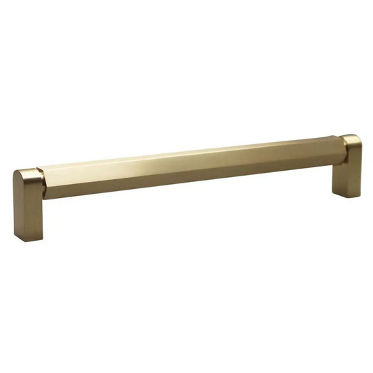 Modern Hex Bar Cabinet Dresser Pull Brass - Ave Home
