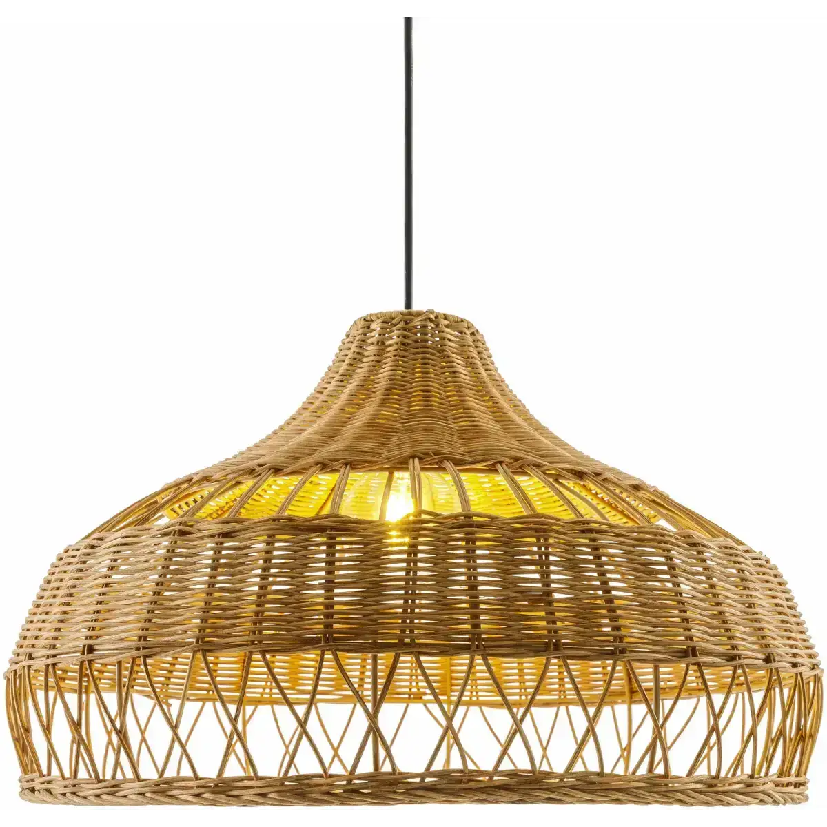 Modern Rattan Pendant Light - Boutique Rugs