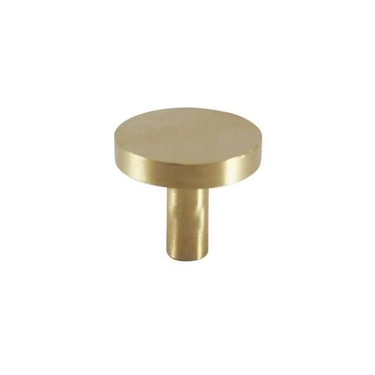 Modern Round Cabinet Dresser Knob Brass - Ave Home
