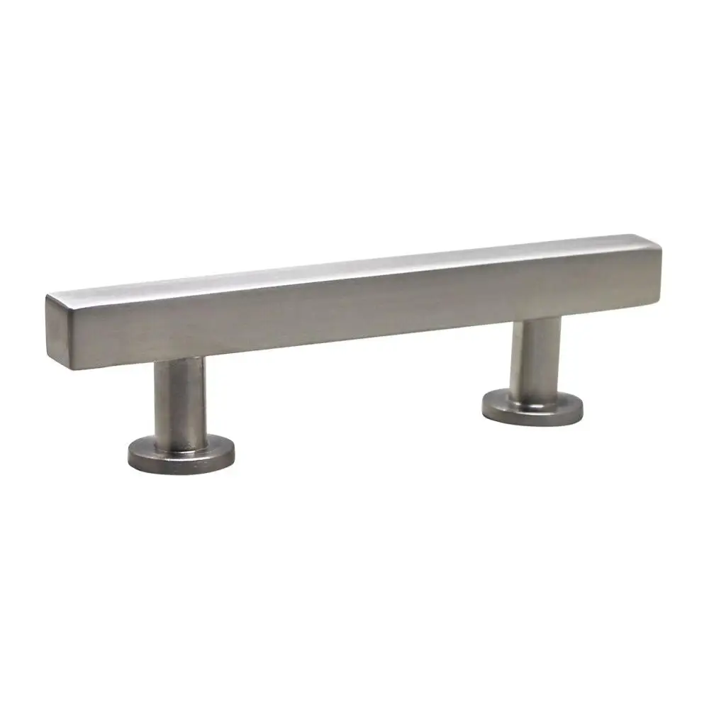 Modern Square Bar Cabinet Dresser Pull Nickel - Ave Home