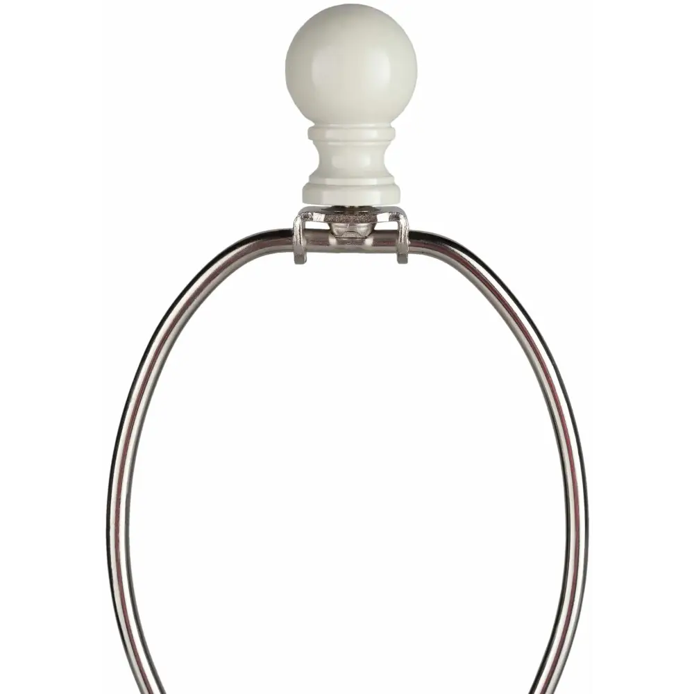 Modern Textured Ivory Ceramic Table Lamp - 18.5’’H x 9’’W x 9’’D - Boutique Rugs